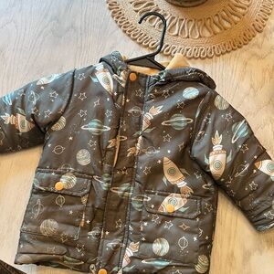 Wippette Space-Themed Toddler Puffer Winter Coat